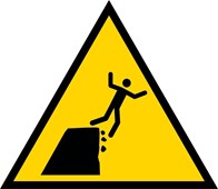 Bord de la falaise instable