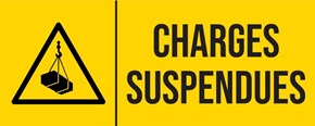 Charges suspendues - Pictogramme