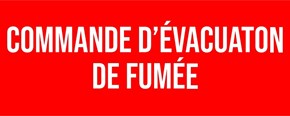 Commande d'évacuation de fumée