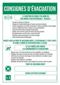 Consigne d'évacuation