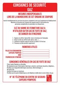 Consignes gaz