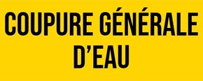 Coupure générale d'eau