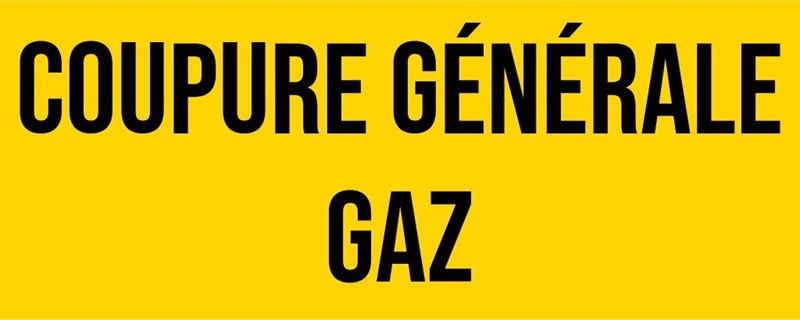 Coupure générale gaz