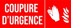 Coupure d'urgence - Pictogramme