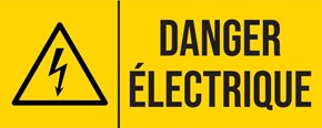Danger électrique - Pictogramme