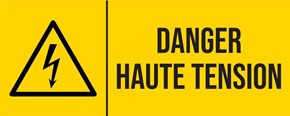 Danger haute tension - Pictogramme
