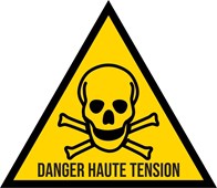 Danger haute tension - Pictogramme