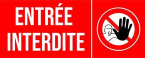 Entrée interdite - Pictogramme