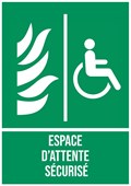Espace d'attente sécurisé - Pictogramme