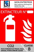 Extincteur type B personnalisable