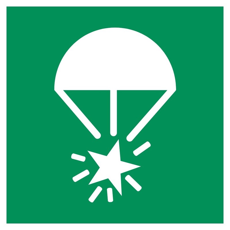 Fusée éclairante avec parachute