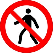 Interdit aux pietons