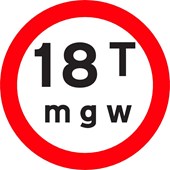 Interdit aux poids lourds de plus de 18 t