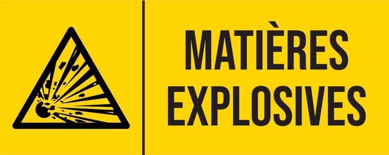 Matières explosives - Pictogramme