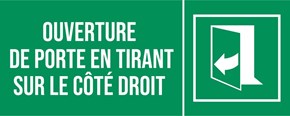 Ouverture tirer du côté droit