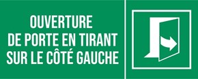 Ouverture tirer du côté gauche