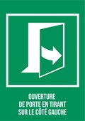 Ouverture tirer du côté gauche