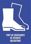 Port de chaussures de sécurité obligatoire - Pictogramme