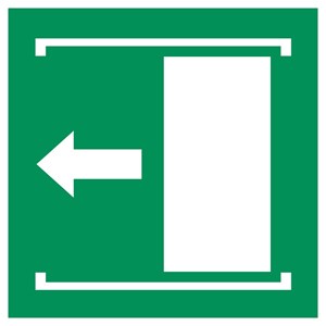 Porte coulissante gauche