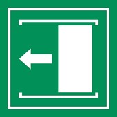 Porte coulissante vers la gauche - Pictogramme