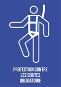 Protection contre les chutes obligatoire - Pictogramme