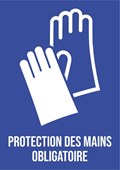 Protection des mains obligatoire - Pictogramme