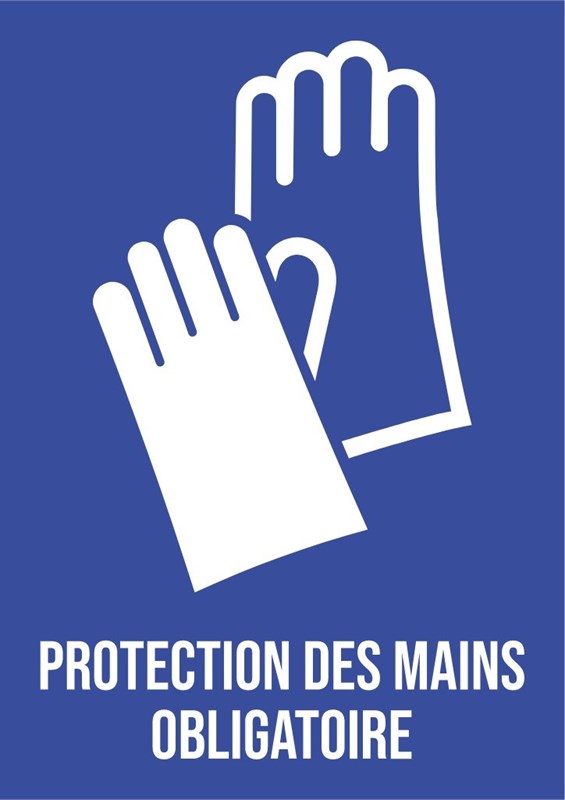 Protection des mains obligatoire - Pictogramme