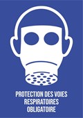 Protection des voies respirateurs obligatoire - Pictogramme