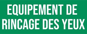 Rinçage des yeux