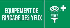 Rinçage des yeux - Pictogramme