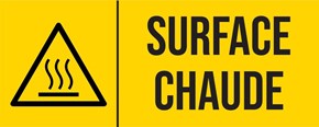 Surface chaude - Pictogramme