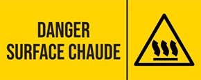 Surface chaude - Pictogramme
