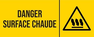 Surface chaude - Pictogramme
