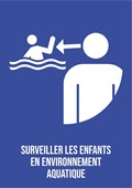 Surveiller les enfants en environnement aquatique - Pictogramme