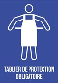 Tablier de protection obligatoire - Pictogramme