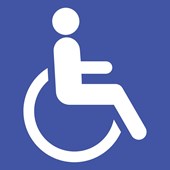 Toilettes accès PMR - Pictogramme