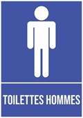 Toilettes hommes - Pictogramme
