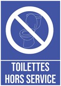 Toilettes hors service