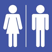 Toilettes mixtes - Pictogramme