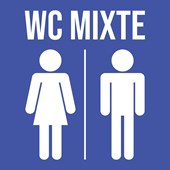 Toilettes mixtes - Pictogramme