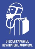 Utiliser l'appareil respiratoire autonome - Pictogramme