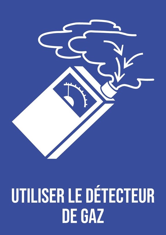 Utiliser le détecteur de gaz - Pictogramme