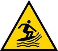 Zone de pratique du surf