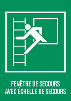 Fenêtre avec échelle
