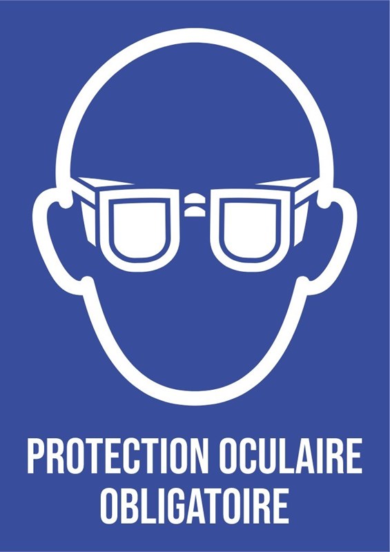 Protection oculaire obligatoire - Pictogramme