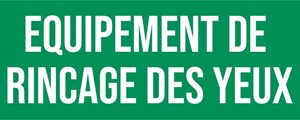 Rinçage des yeux