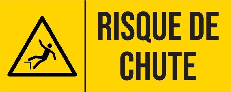 Risque de chute - Pictogramme