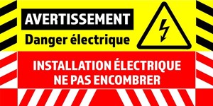 Danger électrique - Au sol