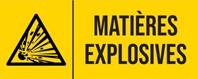 Matières explosives - Pictogramme
