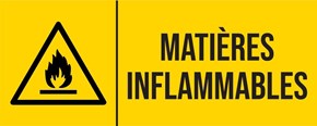 Matières inflammables - Pictogramme